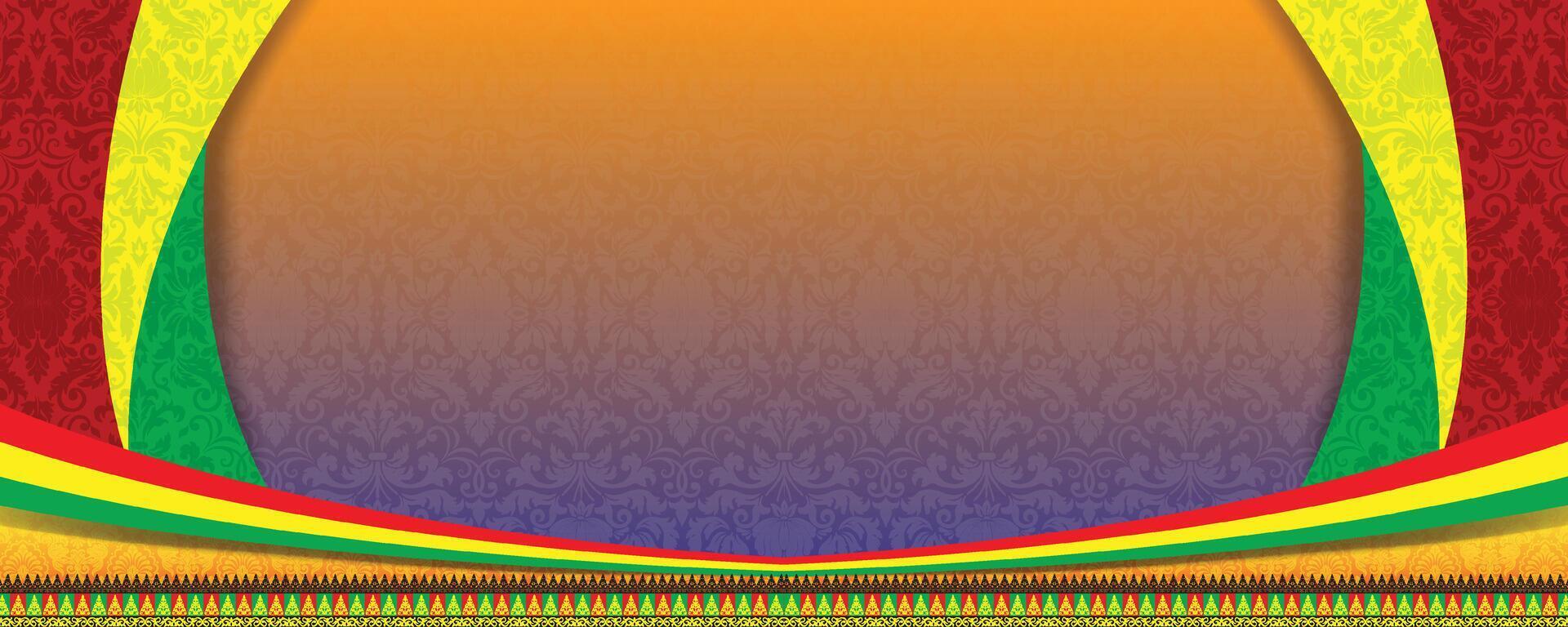 Riau Melayu motif banner background. vector