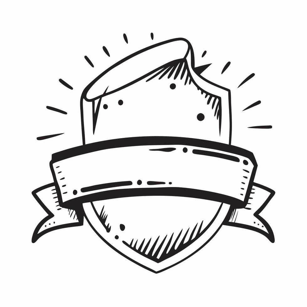 Clean Warranty emblem and a ribbon symbolizing guarantee and recognition with ample space for text concept as A warranty emblem and a ribbon representing guarantee and recognition with vector