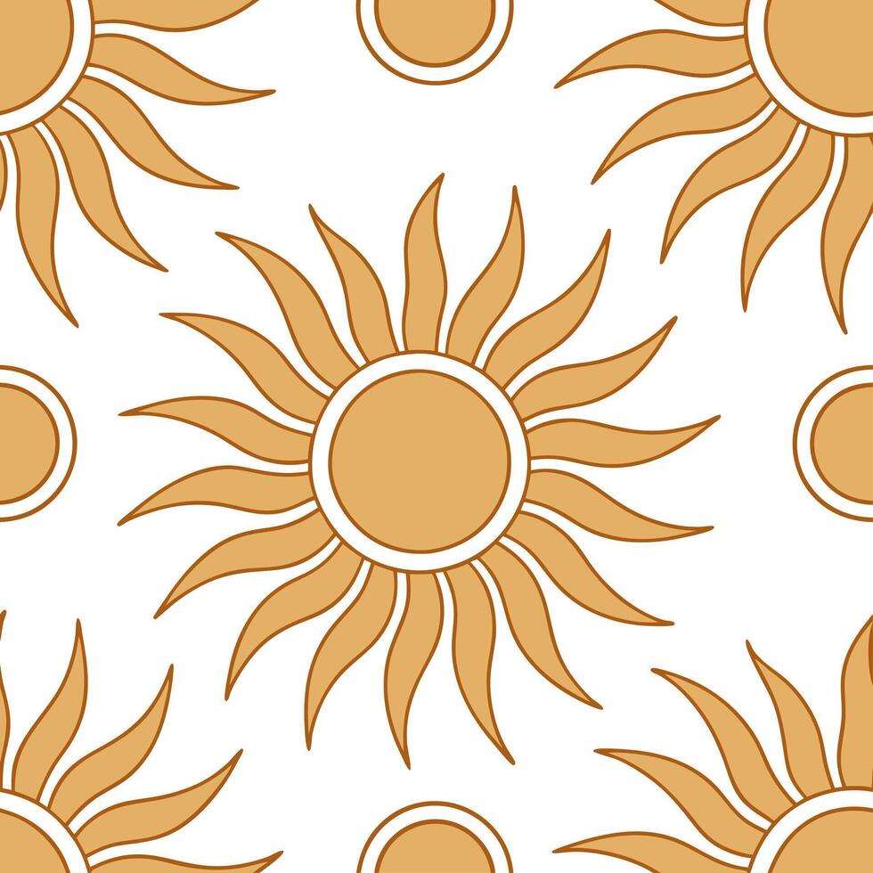 Clean Warm summer sun seamless tile pattern with honey and amber hues for a cozy sunlit home environment concept as Honey and amber hues arranged seamlessly for creating a cozy sunlit at vector