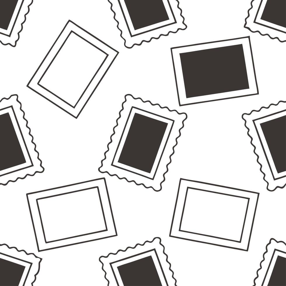 Clean Vintage scrapbook frame seamless tile pattern with collage elements and nostalgic feel concept as Nostalgic vintage scrapbook frames create seamless tile patterns with collage elem vector