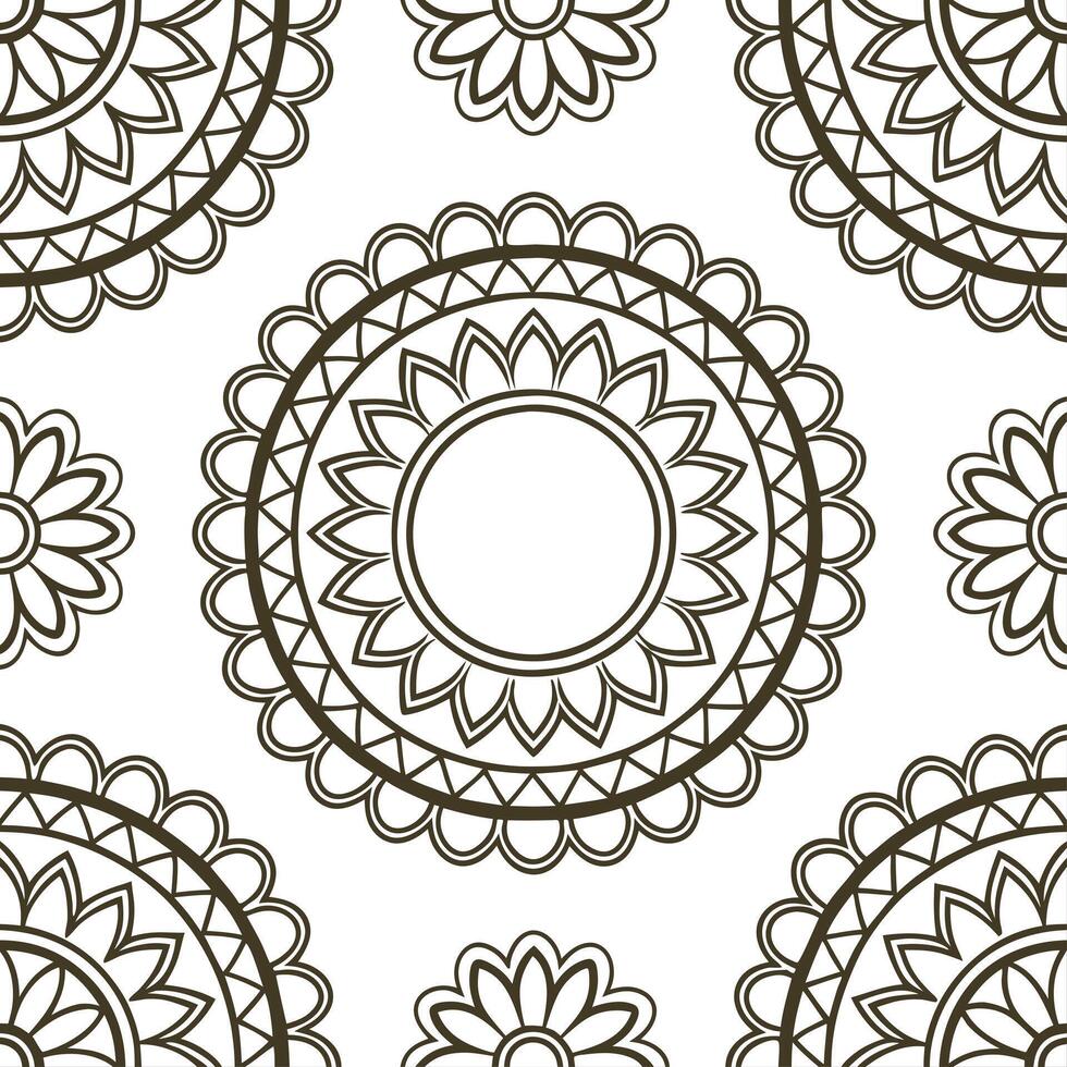 Clean Vintage lace frame seamless tile pattern with delicate motifs and intricate lines concept as Delicate motifs of vintage lace frames create seamless tile patterns with intricate lin vector