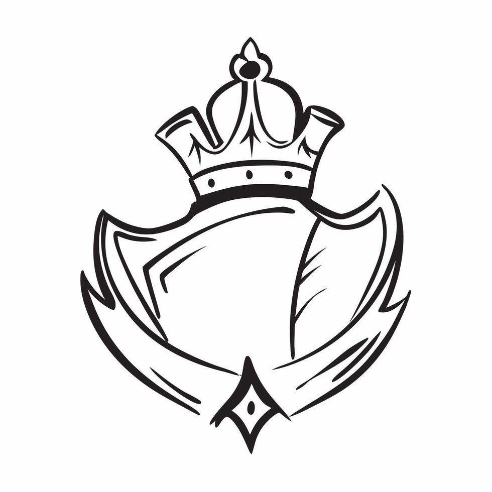 Clean Union Jack and a royal crown symbolizing monarchy and heritage with ample space for text concept as A Union Jack flag with a royal crown representing the monarchy and rich heritag vector