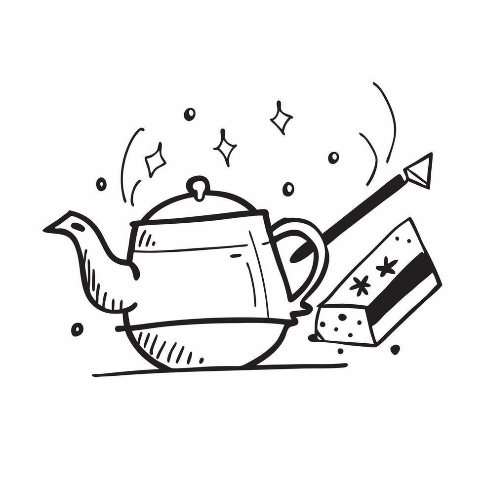 Clean Union Jack and a teapot symbolizing traditional British tea with ample space for text concept as A Union Jack flag next to a teapot representing the traditional British tea cultur vector