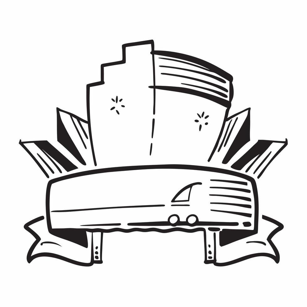 Clean Union Jack and a red double decker bus symbolizing iconic transportation with ample space for text concept as A Union Jack flag with a red double decker bus representing the iconi vector
