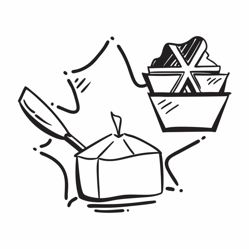 Clean Union Jack and a fish and chips symbolizing cuisine and tradition with ample space for text concept as A Union Jack flag next to a serving of fish and chips representing the tradi vector