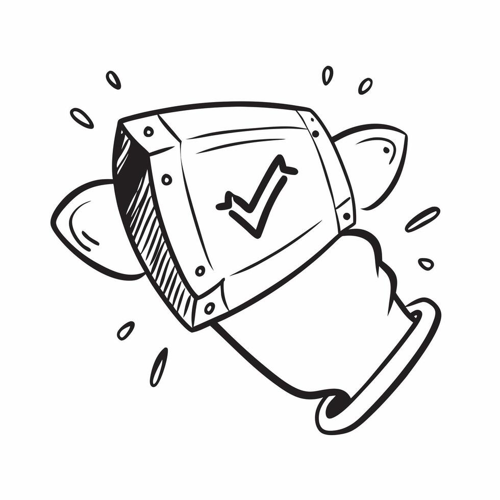 Clean Trust point symbol with space for text and icons on a white background concept as A versatile trust point symbol featuring space for both text and icons on a clean white background vector