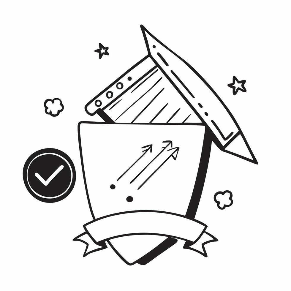 Clean Trust point icon with ample space for text and graphics concept as An iconographic trust point design offering ample space for both text and graphics perfect for illustrating compr vector