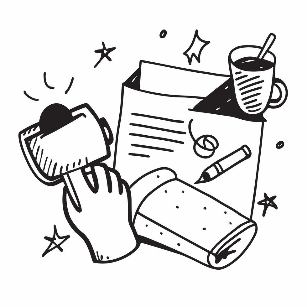 Clean Thank you note and a coffee mug symbolizing workplace gratitude with ample space for text concept as A thank you note and a coffee mug representing workplace gratitude with room f vector