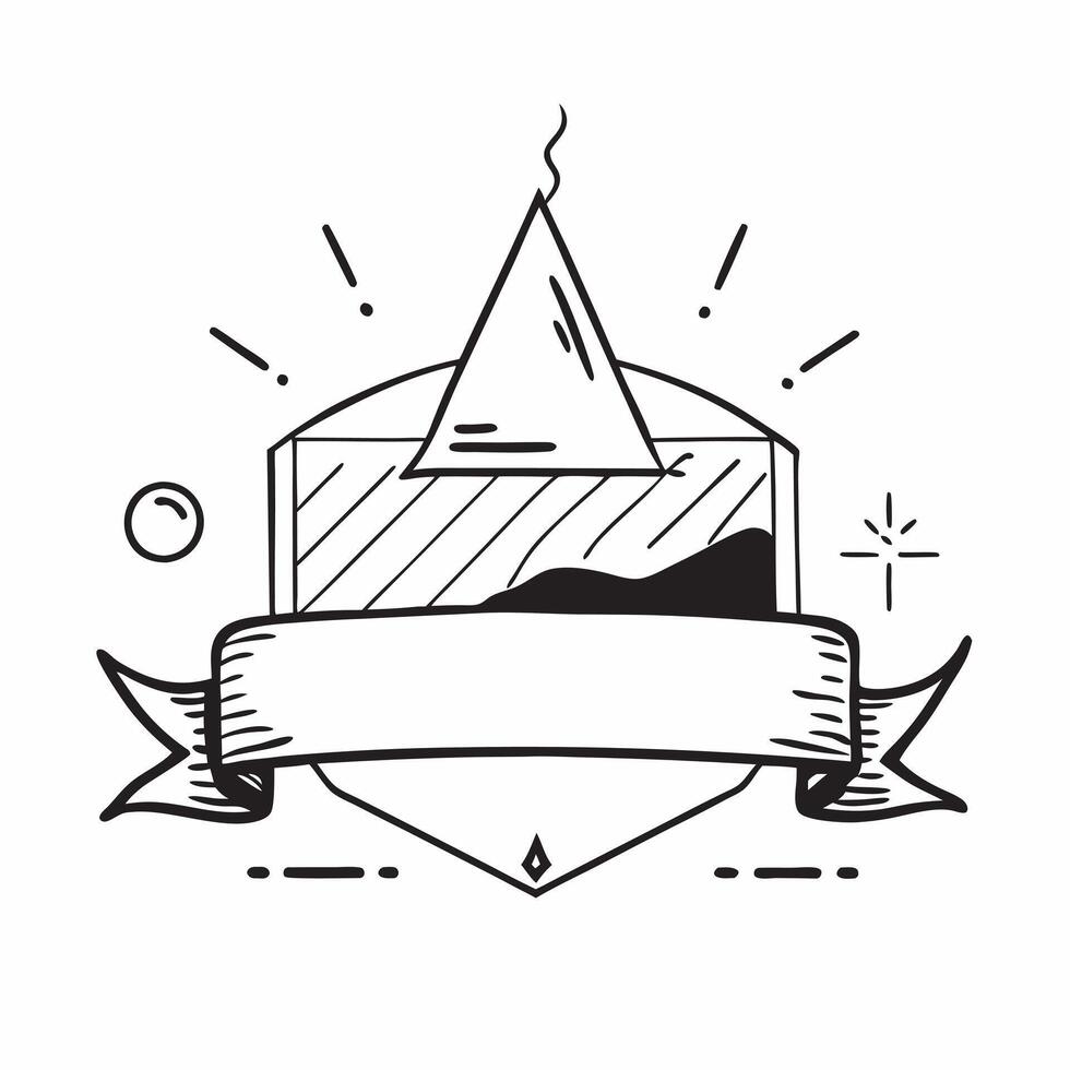 Clean Tent and lantern icon with blank area for personalized messages concept as A customizable tent and lantern icon featuring a blank area for adding personalized messages suitable for vector