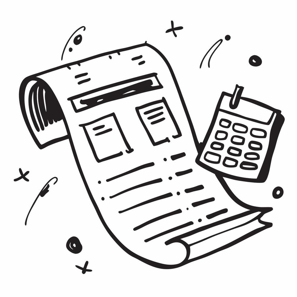 Clean Tax form and calculator icon with blank area for personalized messages concept as A customizable tax form and calculator icon featuring a blank area for adding personalized message vector