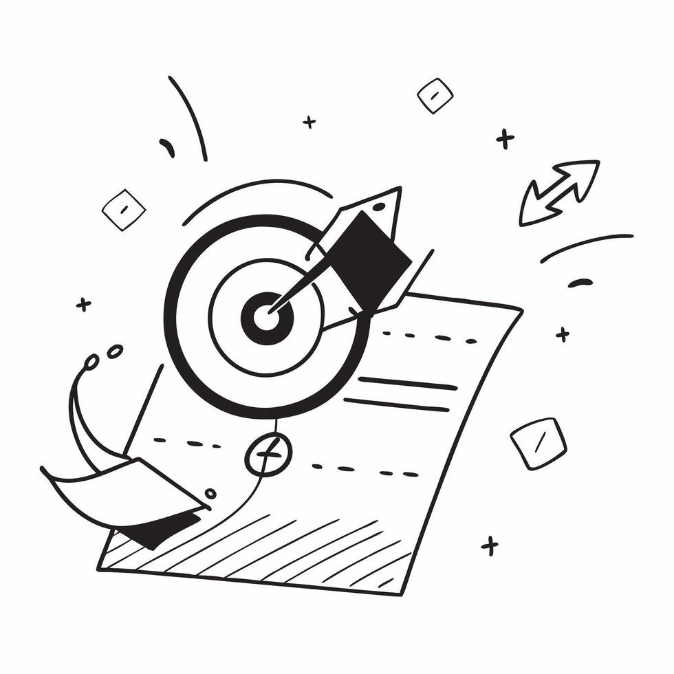 Clean Target icon with copy space on a tech themed background concept as A image of a target icon with generous copy space on a tech themed background ideal for business goals and vector
