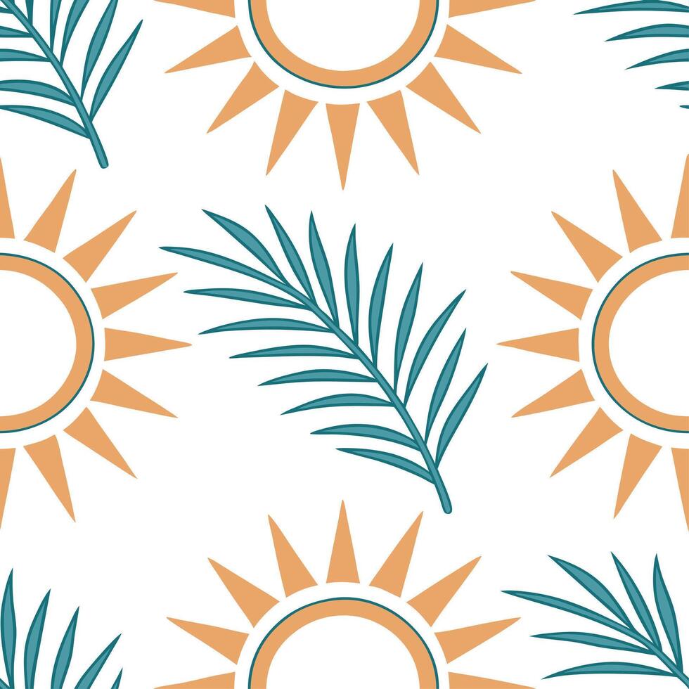 Clean Summer sun seamless tile pattern with radiant sunbursts and warm yellow hues for vibrant spaces concept as Bright sunbursts and warm yellow tones arranged seamlessly for a vibrant Set 2 vector