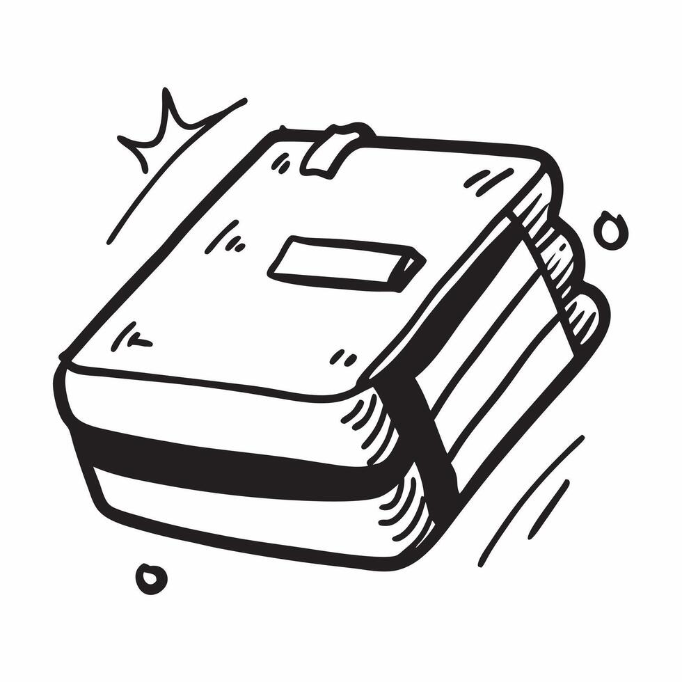 Clean Suitcase icon with copy space on a white background concept as A image of a suitcase icon with ample copy space on a white background perfect for travel and luggage themed v vector