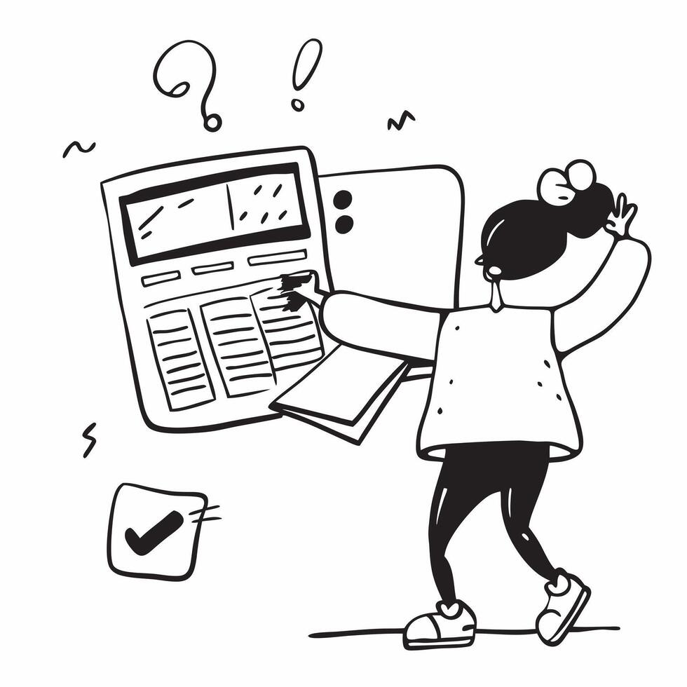 Clean Student with a planner and a TV remote symbolizing planning and procrastination with ample space for text concept as A student holding a planner and a TV remote representing dos a vector