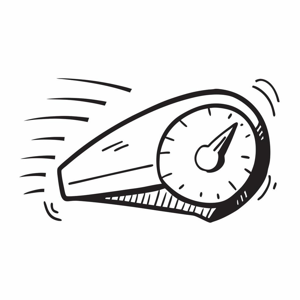 Clean Speedometer icon with copy space on a gray background concept as A image of a speedometer icon with generous copy space on a gray background ideal for speed and performance vector