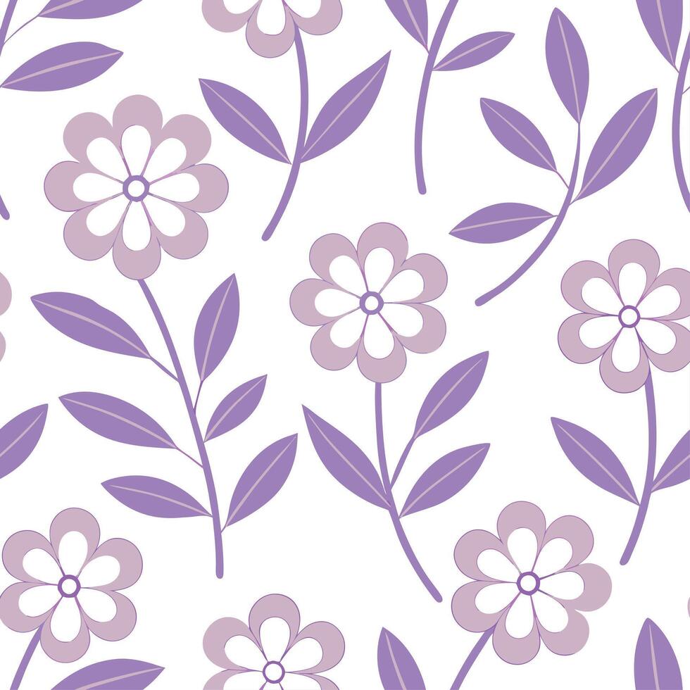 Clean Soft pastel spring flowers seamless pattern with roses and daisies for a delicate home decor concept as Gentle roses and daisies in soft pastel tones seamlessly arranged for elegan vector