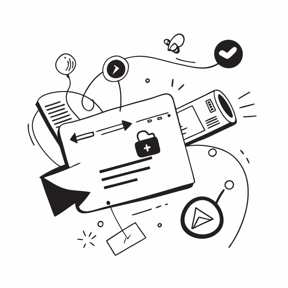 Clean Social media illustration with copy space for business reports concept as A visually appealing social media illustration with copy space designed to enhance business reports and pr Set 2 vector