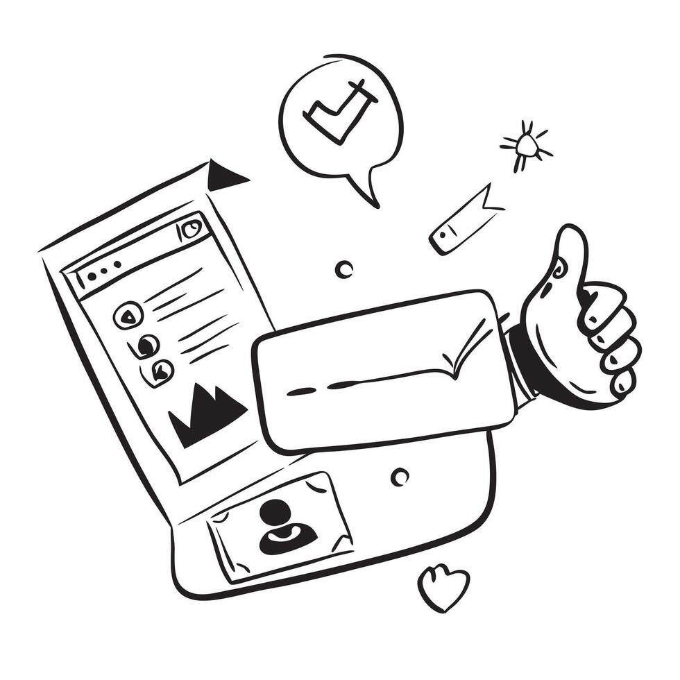 Clean Social media icon with ample space for text and graphics concept as An iconographic social media design offering ample space for both text and graphics perfect for illustrating com vector
