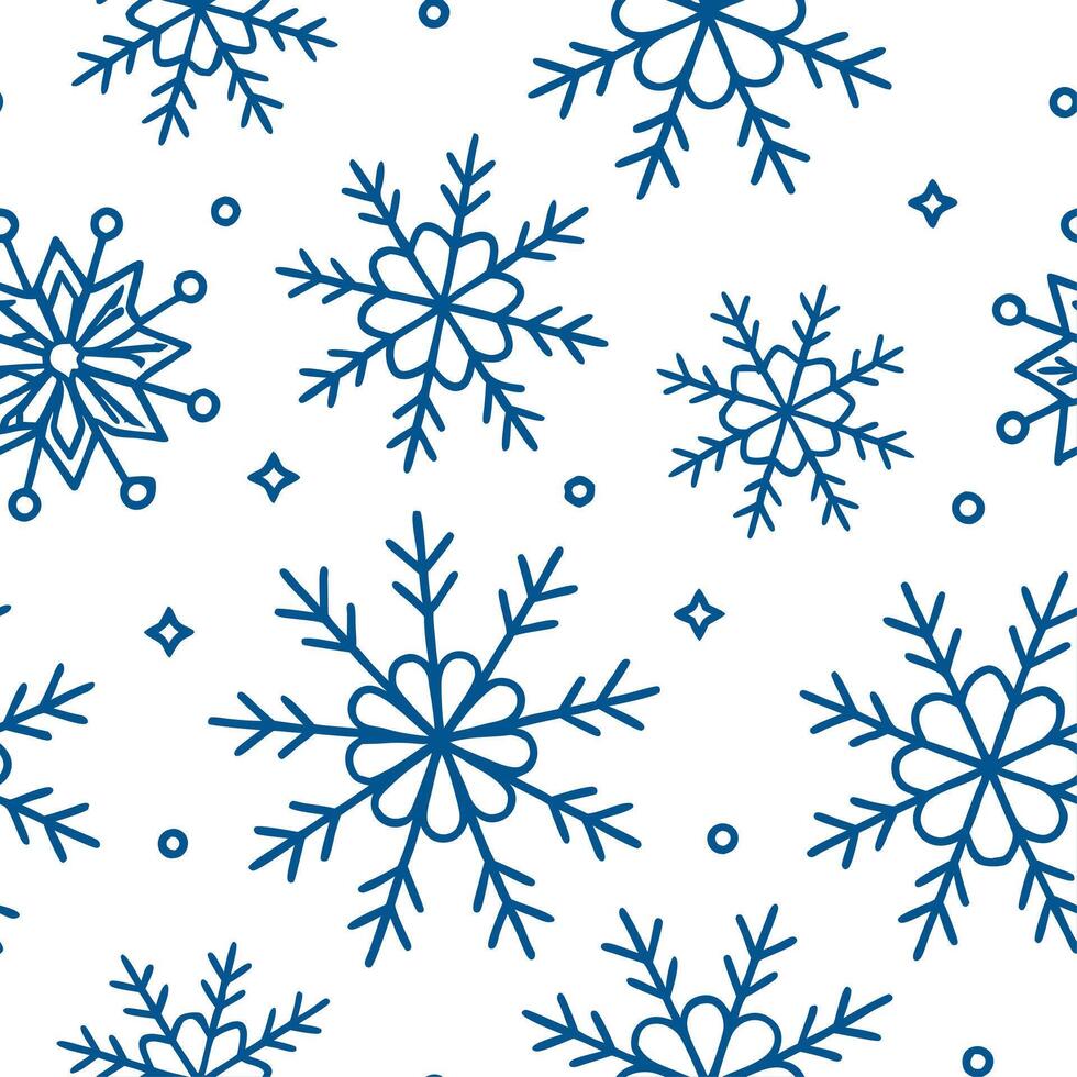 Clean Snowflake and ice crystal seamless tile pattern with sparkling winter details concept as Sparkling winter details on snowflakes and ice crystals create a seamless tile pattern perf vector