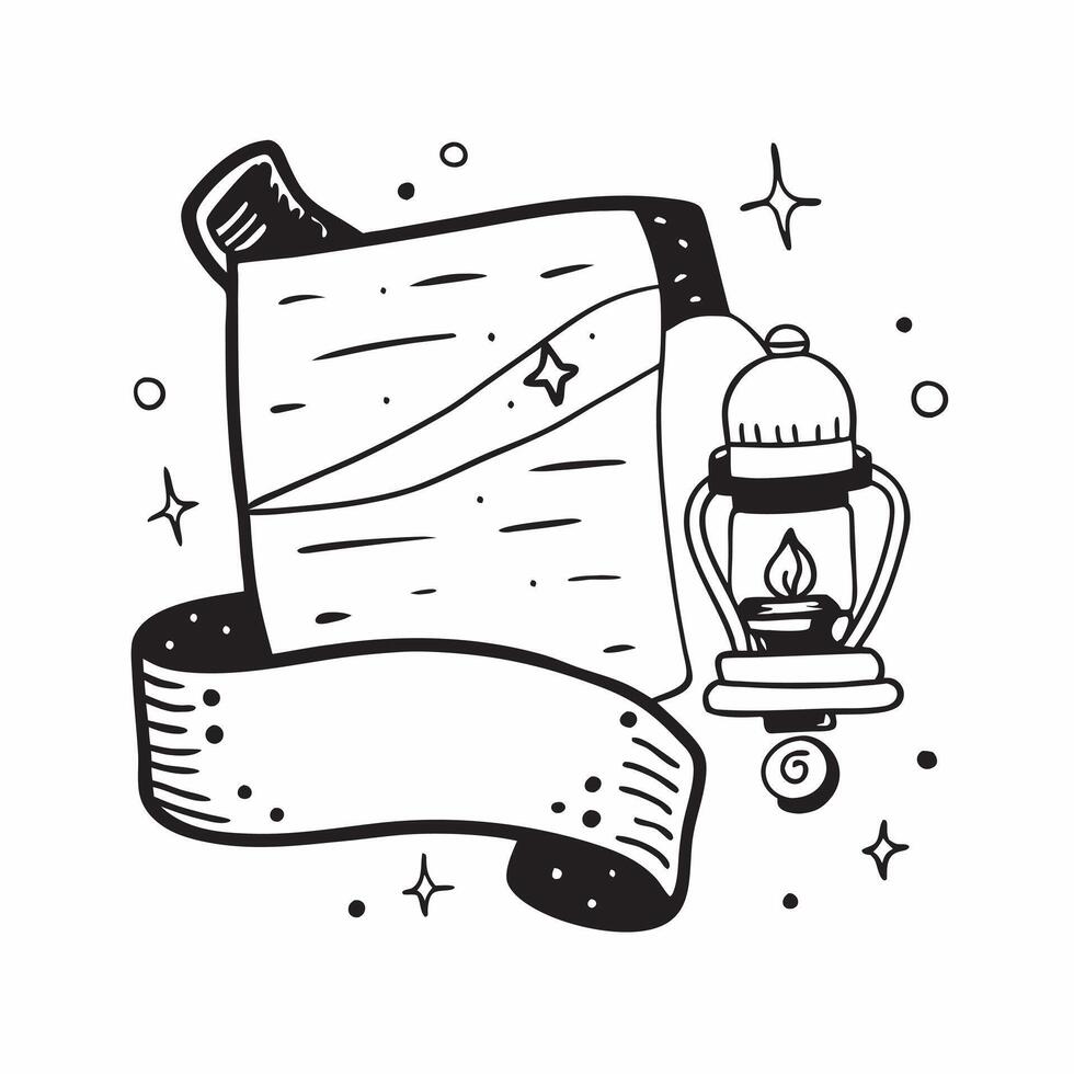 Clean Sleeping bag and lantern icon with copy space for outdoor presentations concept as A visually appealing sleeping bag and lantern icon with copy space designed to enhance outdoor pr vector