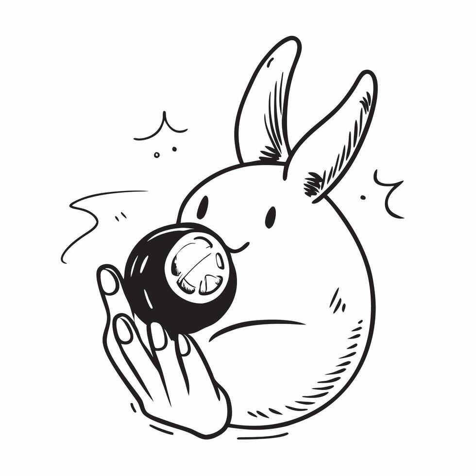Clean Silhouette of a rabbit and a gold coin symbolizing valuable savings in double exposure with copy space concept as A silhouette of a rabbit intertwined with a gold coin representin vector