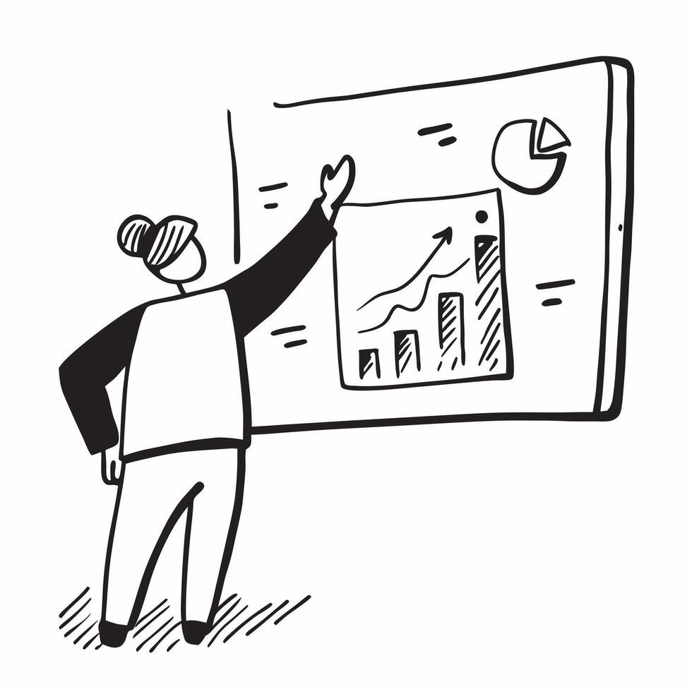 Clean Silhouette of a person and a financial pie chart symbolizing wealth distribution in double exposure with copy space concept as A silhouette of a person intertwined with a financia Set 3 vector