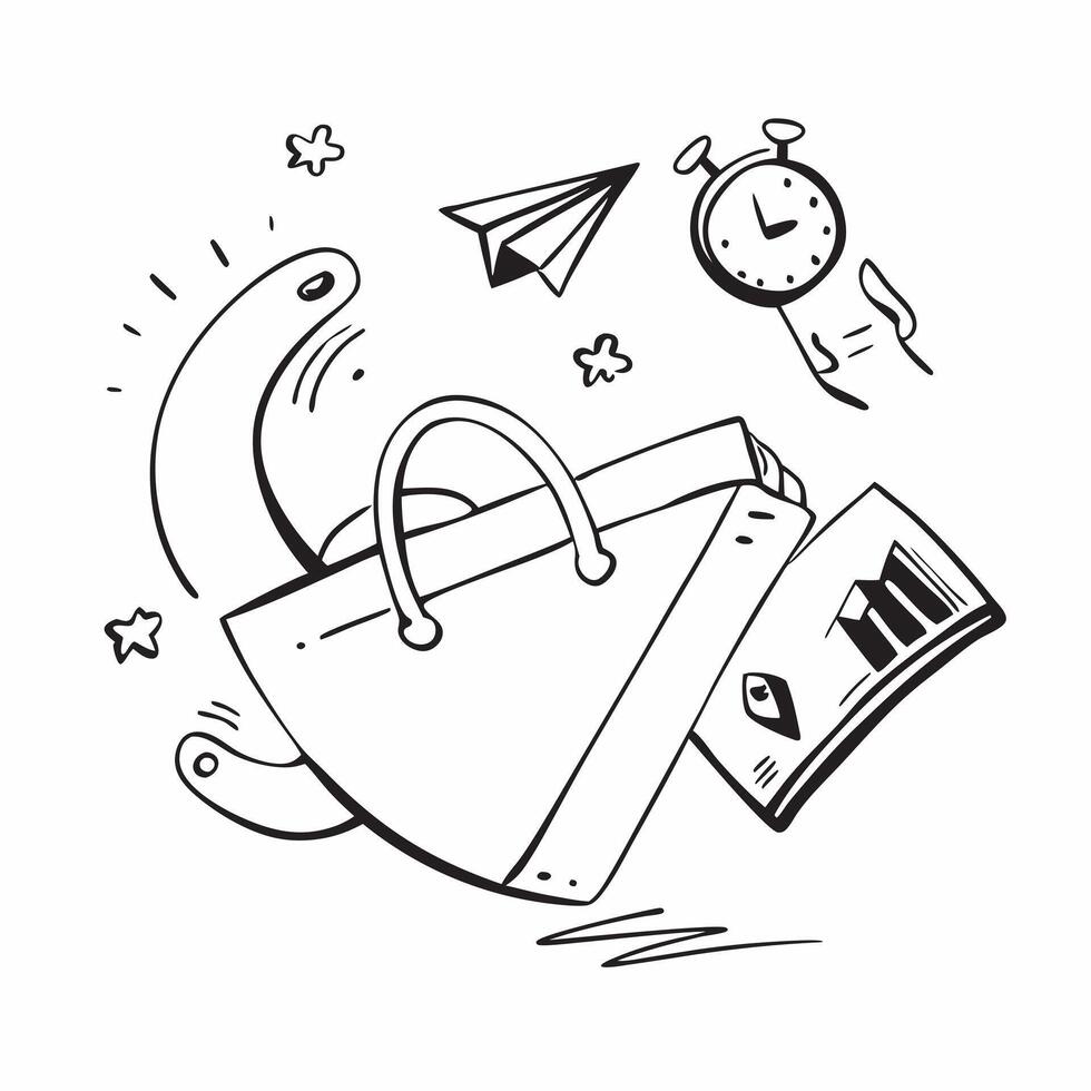 Clean Shopping symbol with copy space for print materials concept as A versatile shopping symbol with ample copy space suitable for print materials like brochures flyers and posters to h vector