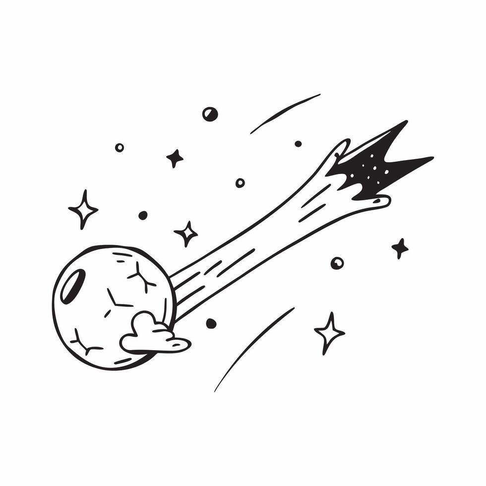 Clean Shooting Star and Constellations concept as Shooting star with constellations and ample copy space symbolizing the fleeting and beautiful moments in the night sky in Photo Stock C vector
