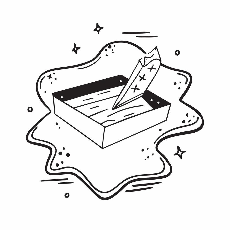 Clean Sandbox symbol with space for text on a blue background concept as A sleek sandbox symbol with ample space for text on a blue background suitable for illustrating business plans mi vector