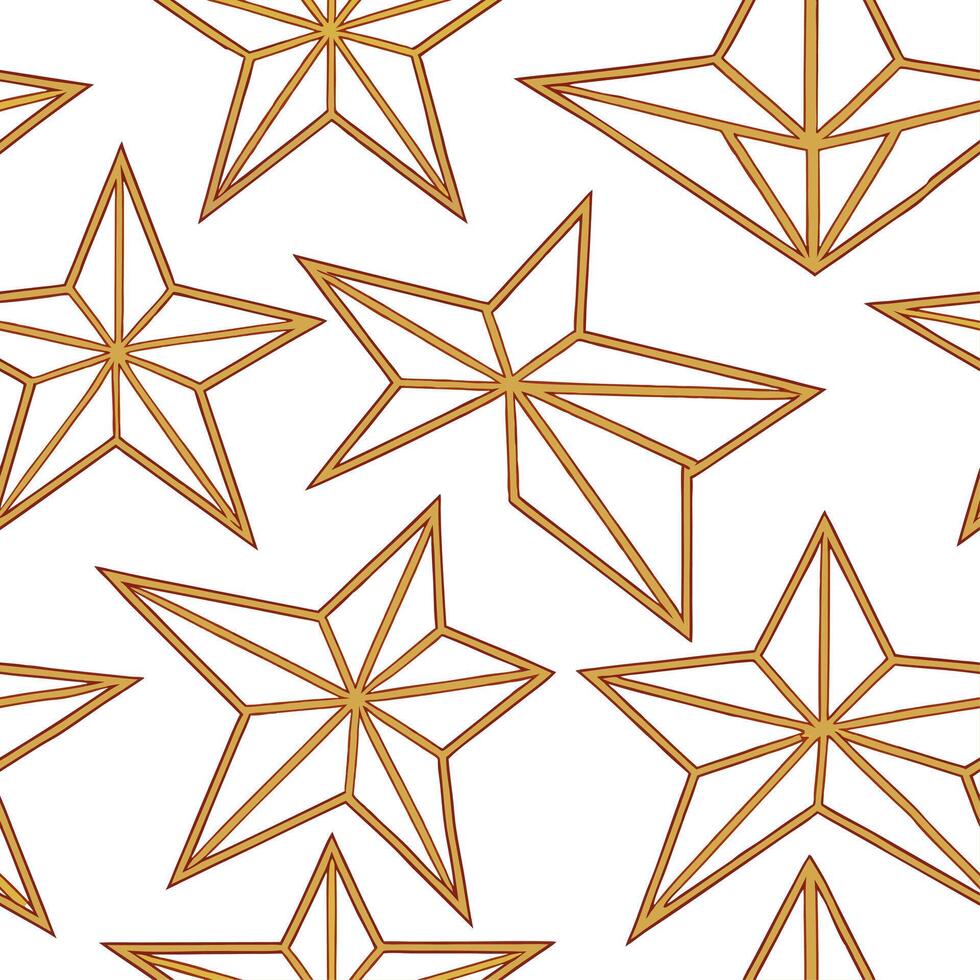 Clean Retro polygon seamless tiles metallic colors on white background perfect for luxury designs concept as Creating retro seamless tile with polygon shapes in metallic colors on white vector