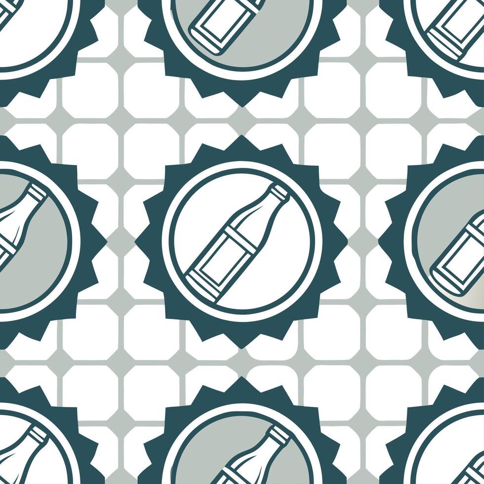 Clean Revitalize retro labels in mosaic tile backgrounds incorporate typography art produce engaging visuals for big marketing impact concept as Impactful mid century style mesh bridgin vector