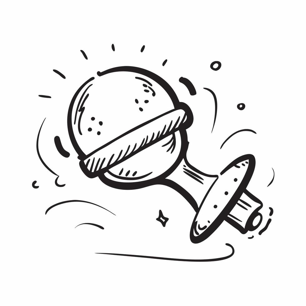 Clean Rattle icon with copy space on a white background concept as A image of a rattle icon with generous copy space on a white background perfect for baby toys and play themed vi Set 2 vector
