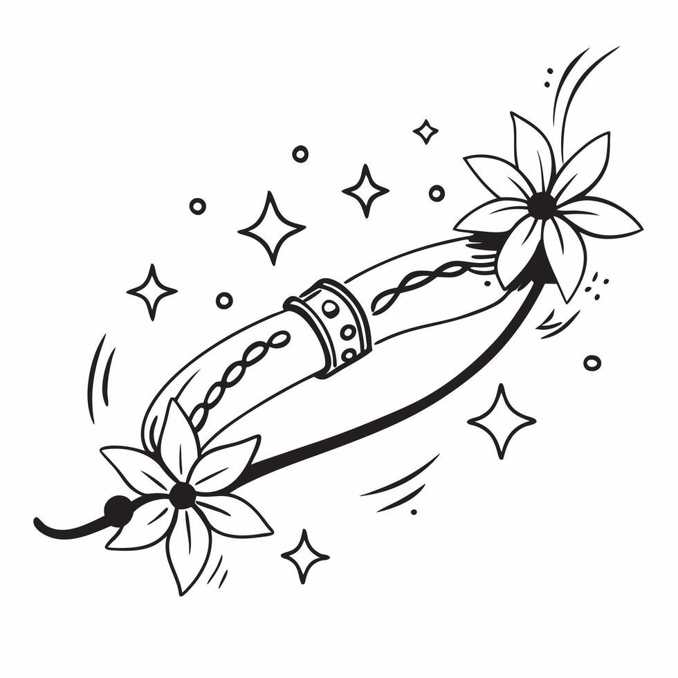 Clean Rakhi and Jasmine Flowers concept as Rakhi bracelet with jasmine flowers and ample copy space symbolizing the fragrant and traditional elements of Raksha Bandhan in Photo Stock Co vector