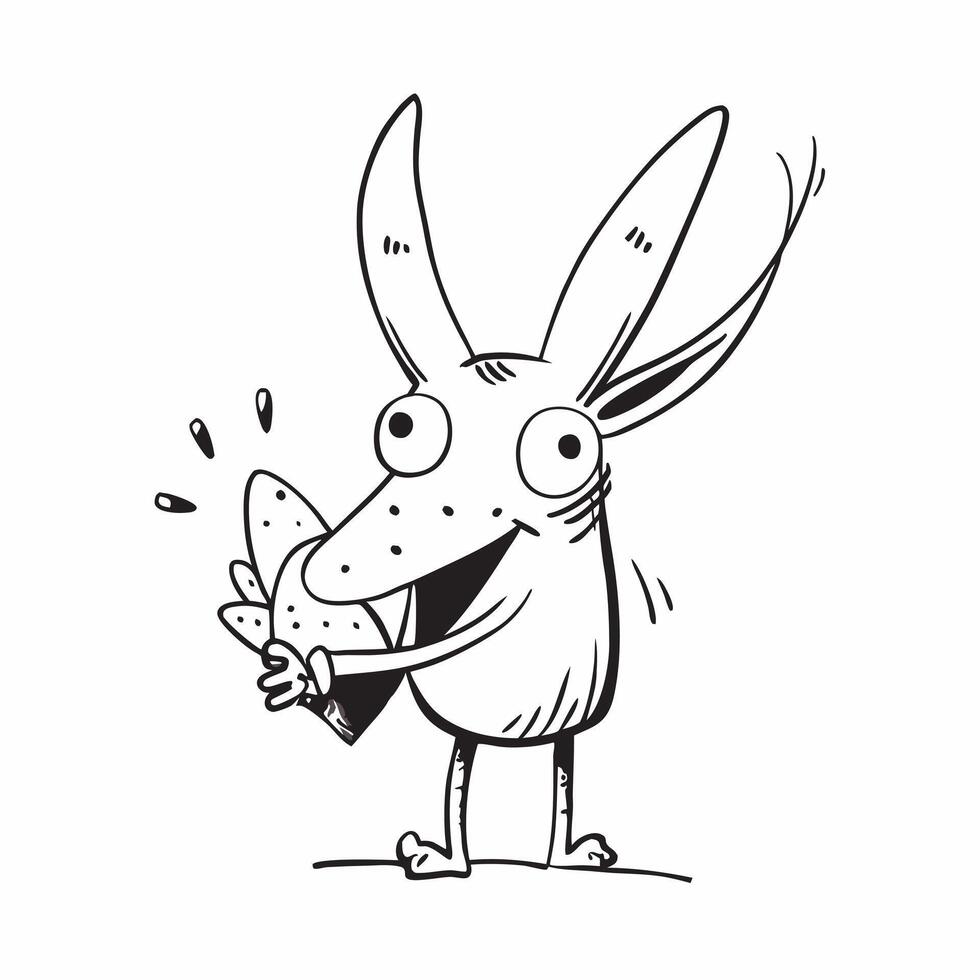 Clean Rabbit and Carrot concept as Rabbit with a carrot and ample copy space symbolizing the playful nature and dietary habits of pet rabbits in Photo Stock Concept vector