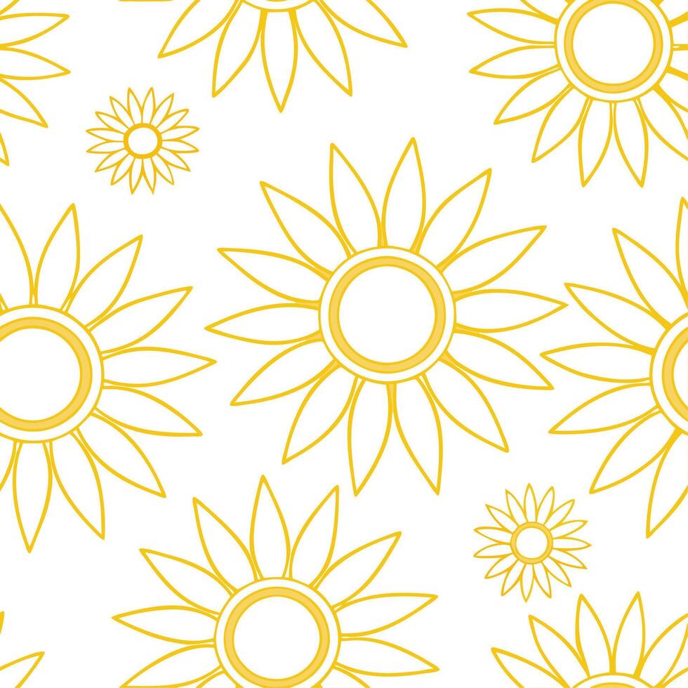 Clean Radiant spring sunshine seamless tile pattern with luminous yellow hues and soft ambient light concept as Radiant yellow sunshine with soft light creates a seamless spring tile pat vector