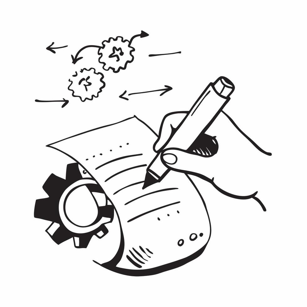 Clean Project management symbol with copy space for project planning concept as An artistic rendering of a project management symbol with spacious copy space suitable for project plannin vector