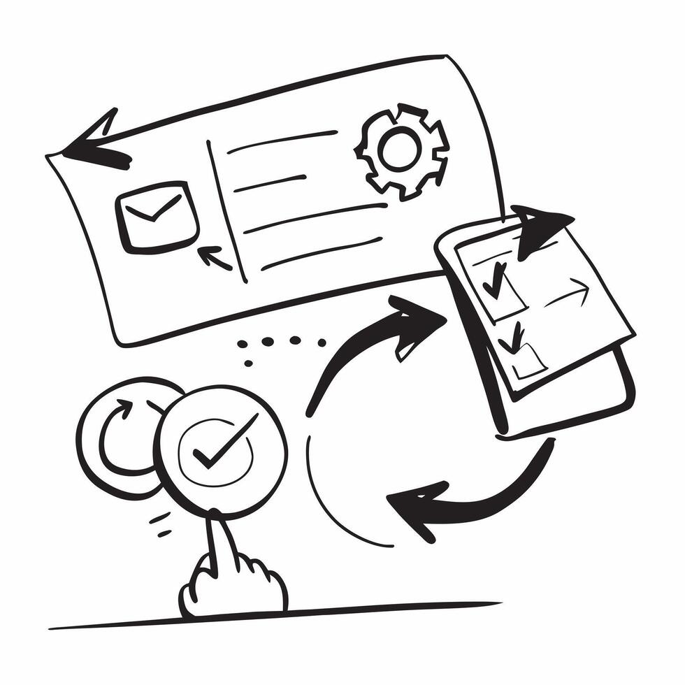 Clean Project management symbol with copy space for project planning concept as An artistic rendering of a project management symbol with spacious copy space suitable for project plannin Set 3 vector