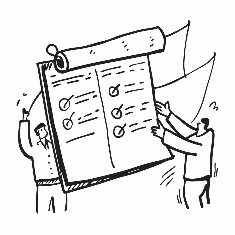 Clean Project management illustration with blank area for customizable text concept as A creative depiction of a project management illustration featuring a blank area for customizable t vector