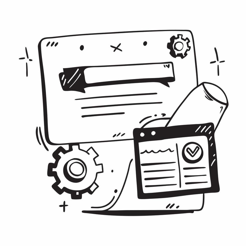 Clean Programming dashboard and coding pipeline icon with space for text on a professional background concept as A sleek programming dashboard and coding pipeline icon design with ample vector