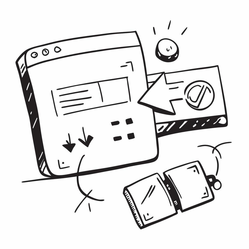 Clean Programming interface and code integration icon with copy space for website banners concept as A sleek programming interface and code integration icon with generous copy space suit vector