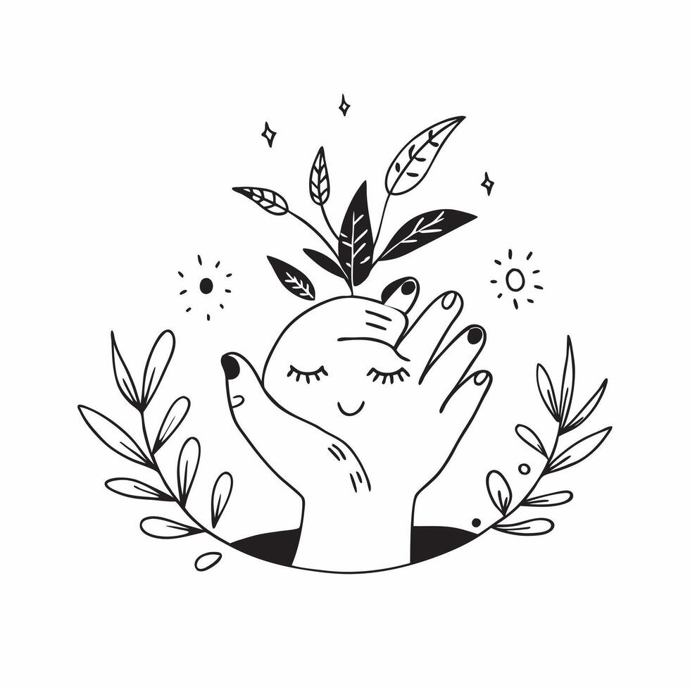 Clean Person and a light bulb symbolizing innovation and eco friendly solutions in double exposure with copy space concept as A person blended with a light bulb representing the fusion vector