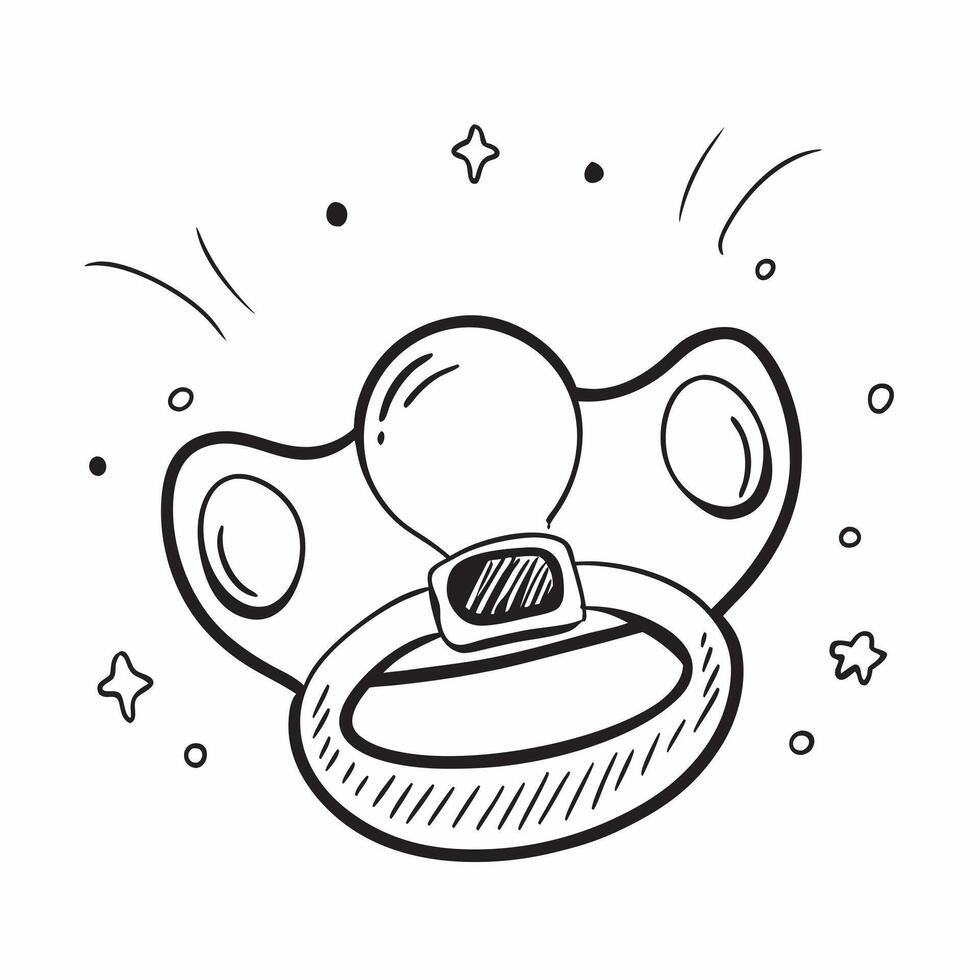 Clean Pacifier icon with copy space on a blue background concept as A icon image of a pacifier icon with ample copy space on a blue background perfect for baby and infant comfort theme Set 4 vector