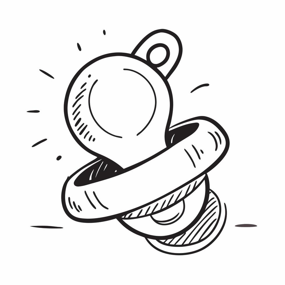 Clean Pacifier icon with copy space on a white background concept as A icon image of a pacifier icon with generous copy space on a white background perfect for baby and infant comfort Set 2 vector