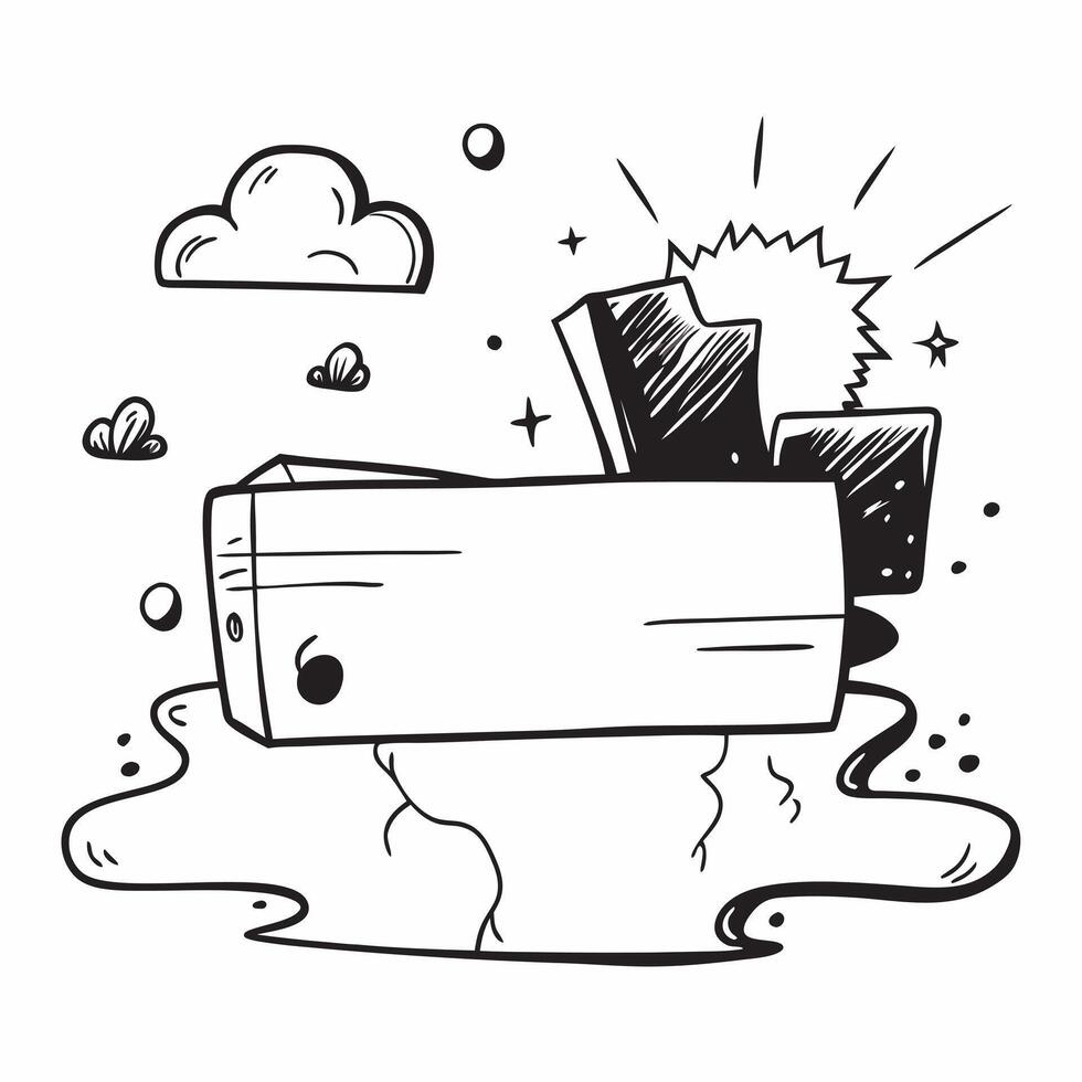 Clean Out of service illustration with blank area for customizable text concept as A creative depiction of an out of service illustration featuring a blank area for customizable text ide vector