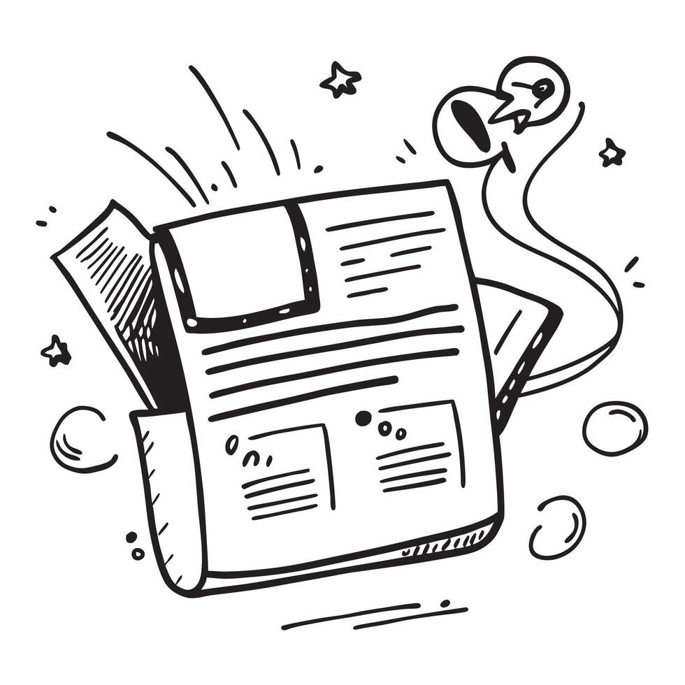Clean News software and news feed icon with space for text and graphics concept as An illustrative news software and news feed icon design featuring ample space for both text and graphic vector