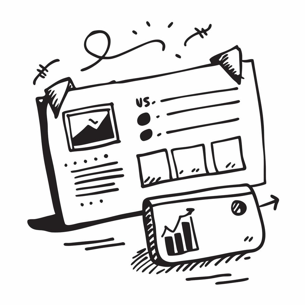 Clean News headline icon and television symbol with copy space for infographics concept as An infographic ready news headline icon and television symbol with ample copy space designed to vector