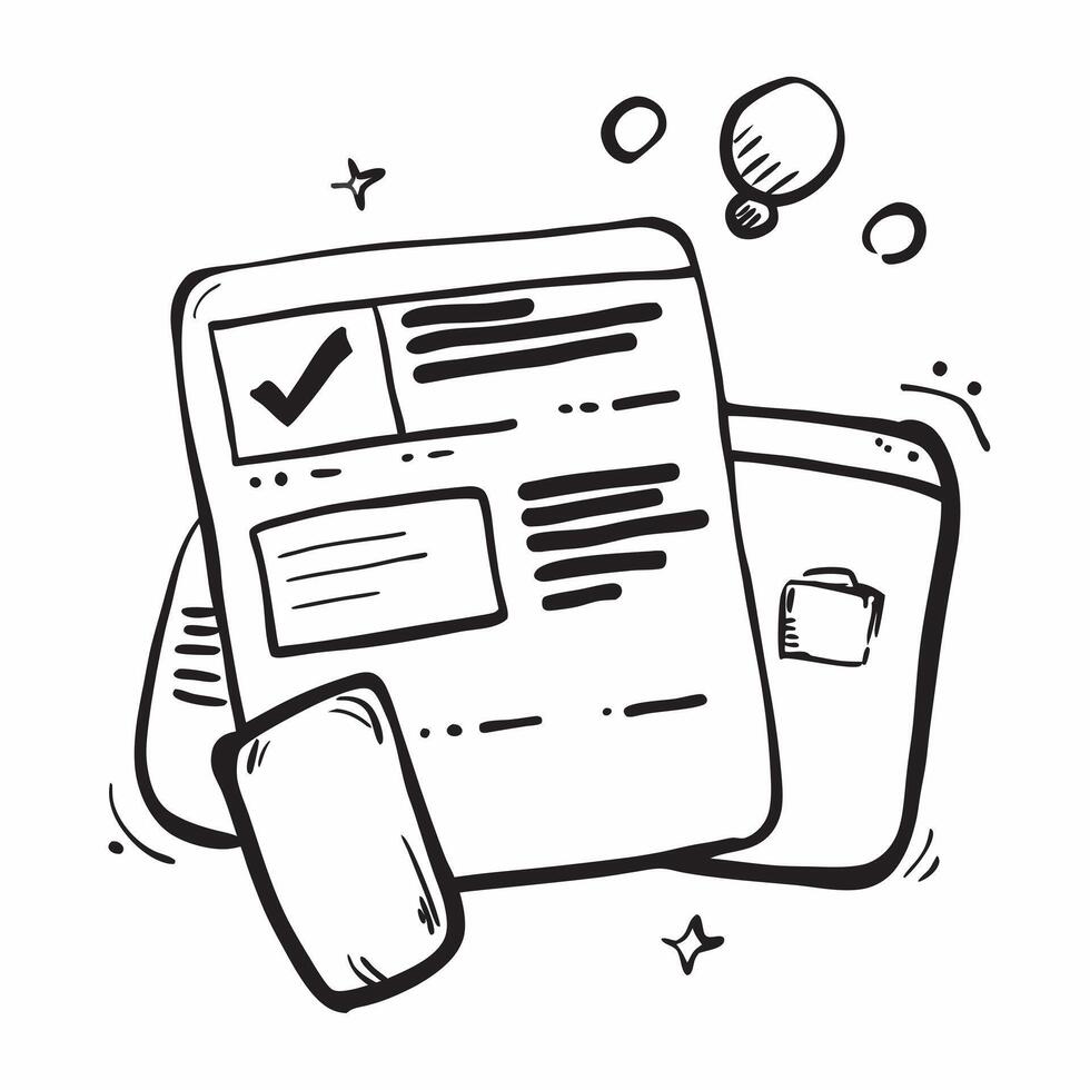 Clean News interface and news control icon with copy space for website banners concept as A sleek news interface and news control icon with generous copy space suitable for creating eye vector