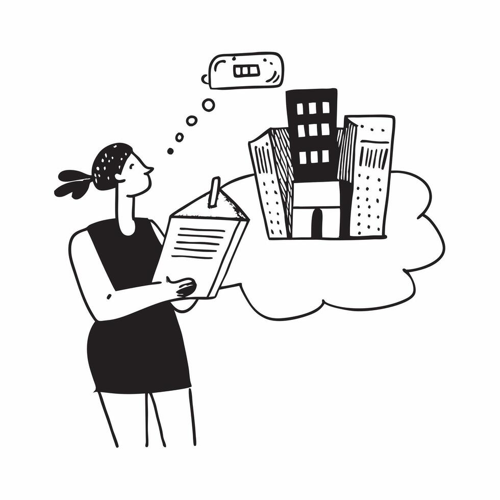 Clean Musician with a sheet of music and a vinyl record symbolizing dreams of musical success with room for text concept as A musician holding a sheet of music and a vinyl record repres vector