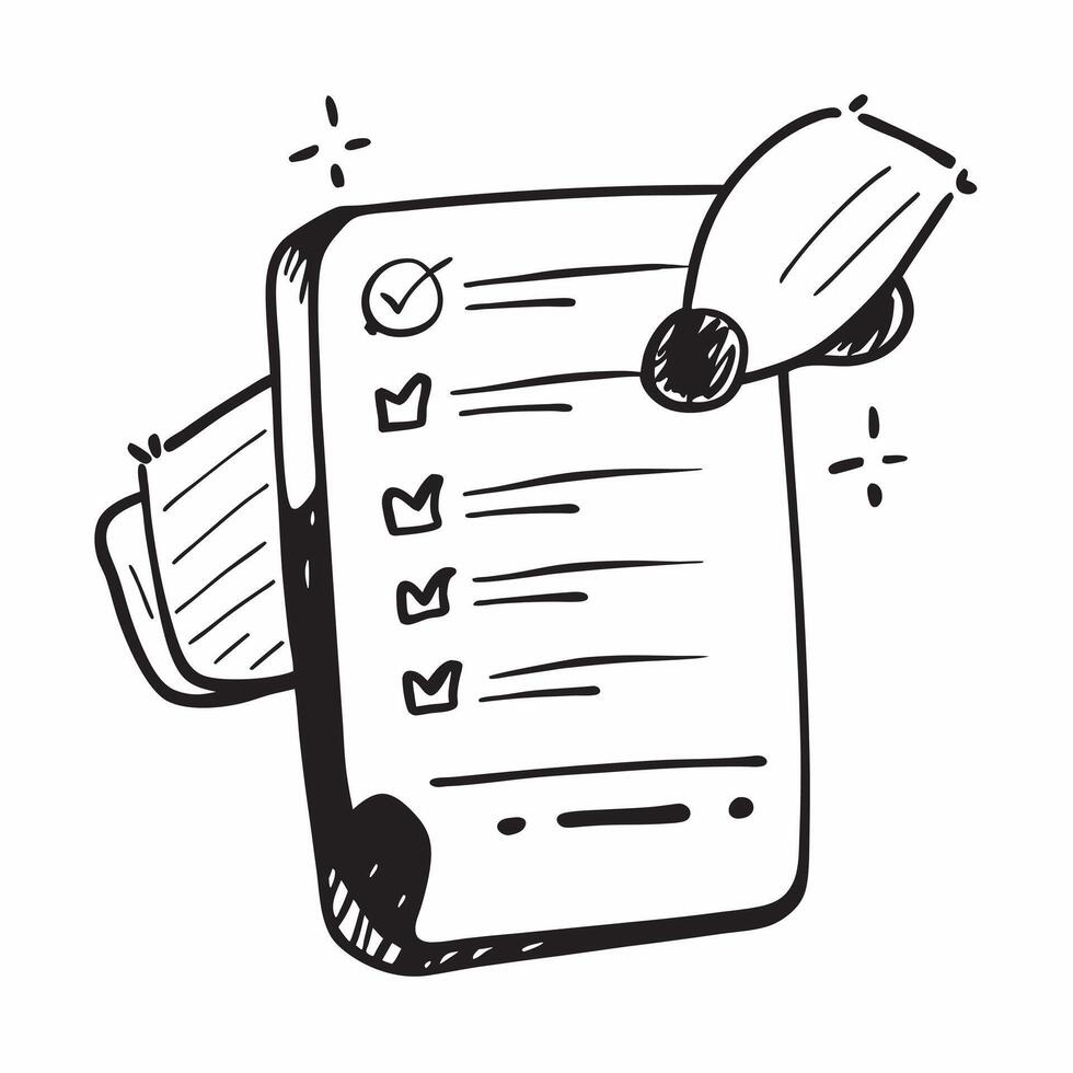 Clean Modern checklist icon with copy space for business presentations concept as A modern checklist icon design with generous copy space perfect for enhancing business presentations and Set 2 vector