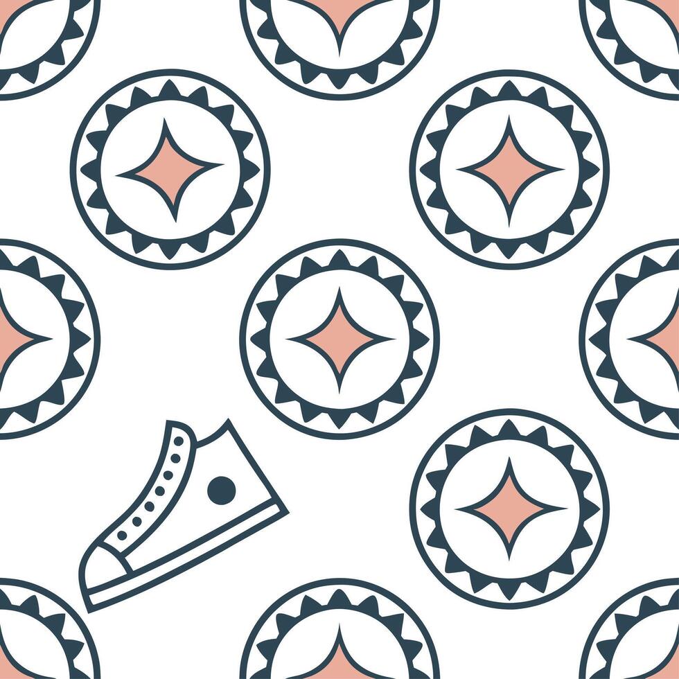 Clean Merge vintage textures mosaic tile sequences distinctive banners seamlessly forming promotional templates on white background concept as Timeless mid century style resonates with vector